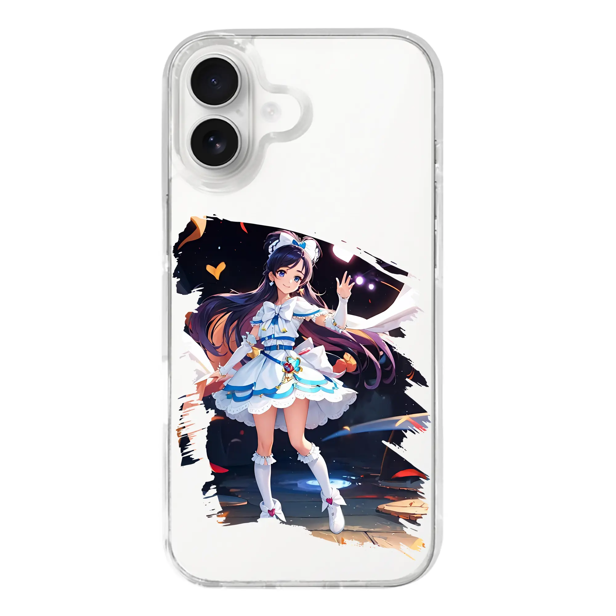 プリキュア グッズ,雪城ほのか - iPhone 17シリーズ 透明スマホケース – 薄型・耐衝撃・精密フィット保護カバー